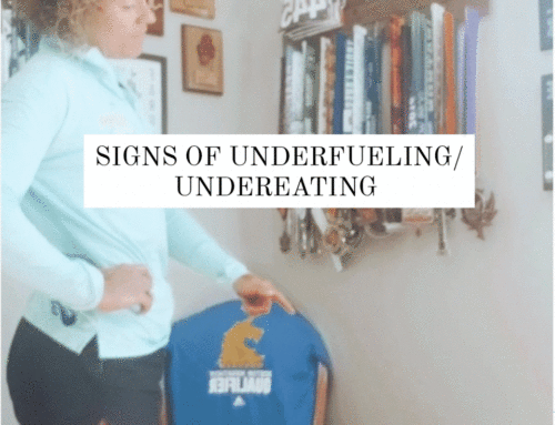 Signs of Undereating/Underfueling